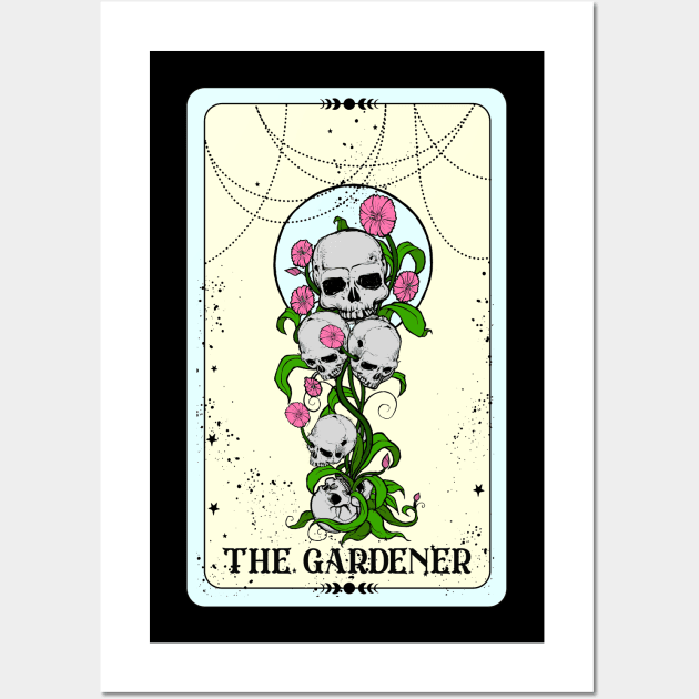Gardening Lover - The Gardener Tarot Wall Art by Whimsical Frank